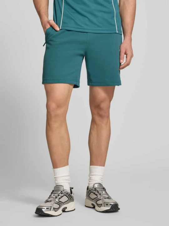 Zdjęcie produktu Szorty z wyhaftowanym logo model 'EGEO' Sergio Tacchini Petrol