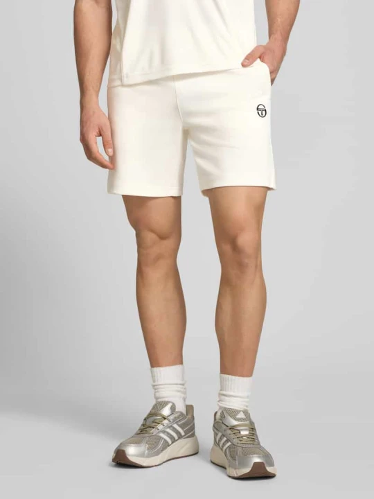 Zdjęcie produktu Szorty z wyhaftowanym logo model 'EGEO' Sergio Tacchini Biały