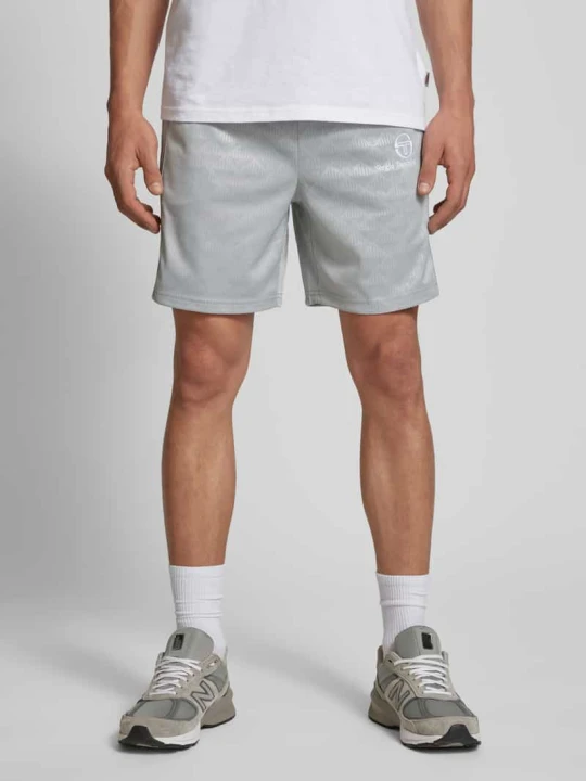 Zdjęcie produktu Szorty z wyhaftowanym logo model ‘NERO’ Sergio Tacchini Jasnoszary