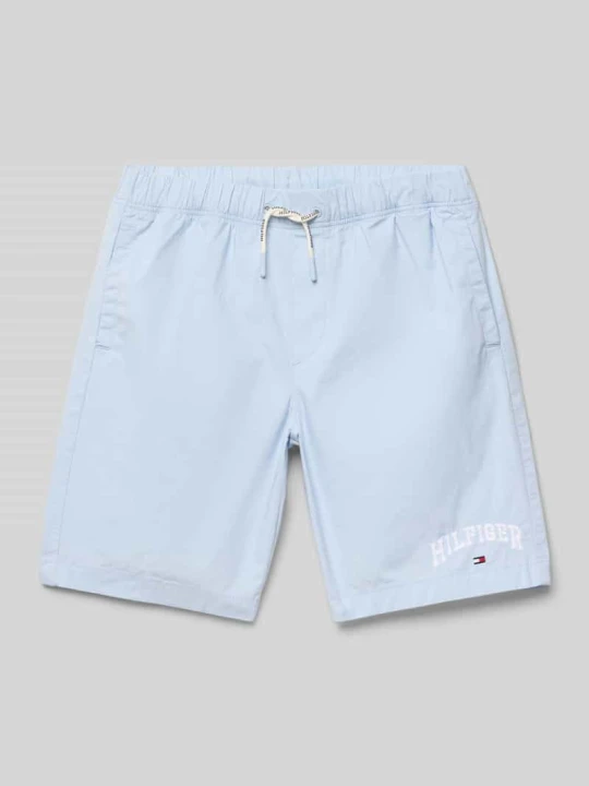 Zdjęcie produktu Szorty z wyhaftowanym logo Tommy Hilfiger Błękitny