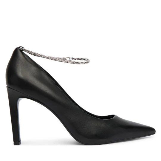 Zdjęcie produktu Szpilki Calvin Klein Ess Stiletto Hdw Chain Lth 90 HW0HW02718 Czarny
