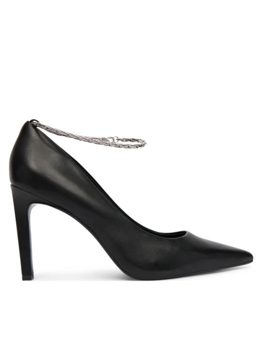Zdjęcie produktu Szpilki Calvin Klein Ess Stiletto Hdw Chain Lth 90 HW0HW02718 Czarny
