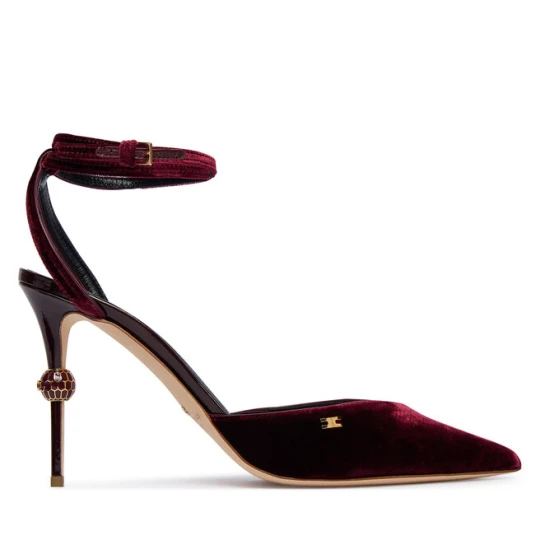 Zdjęcie produktu Szpilki Elisabetta Franchi SA-74L-57E2-EA4 Bordowy