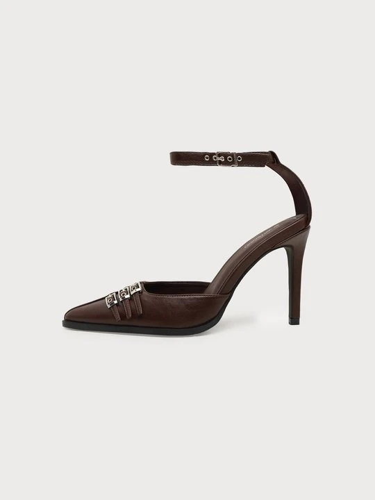 Zdjęcie produktu Szpilki Even&Odd Wide Fit By Zalando brązowy