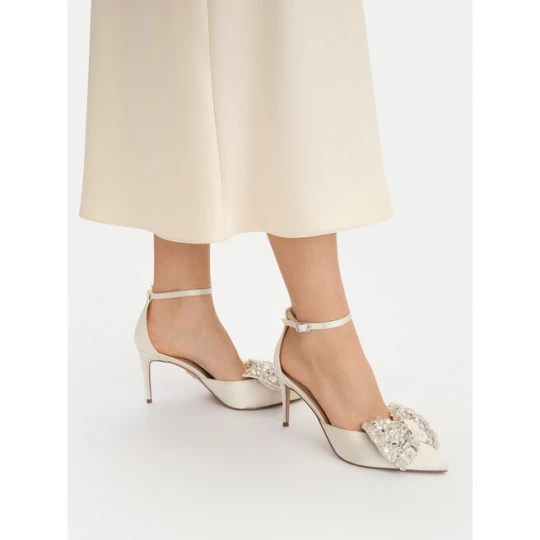 Zdjęcie produktu Szpilki Steve Madden Lumma 11005017 Écru Kremowy