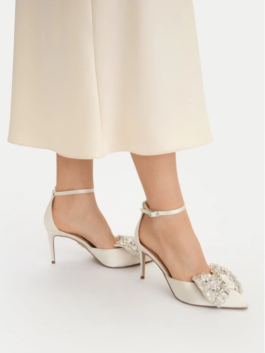 Zdjęcie produktu Szpilki Steve Madden Lumma 11005017 Écru Kremowy