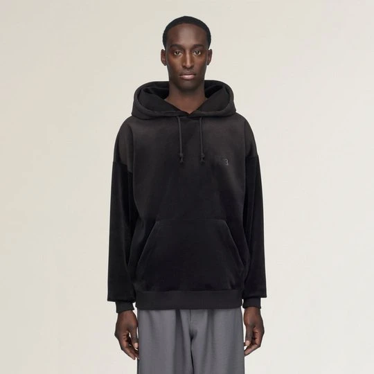 Zdjęcie produktu SZTRUKSOWA AKSAMITNA BLUZA Z KAPTUREM Y-3 Adidas czarny