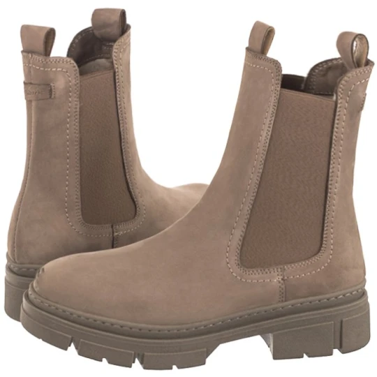 Zdjęcie produktu Sztyblety Beżowe 1-25901-41 405 Dune Nubuc (TM499-a) Tamaris