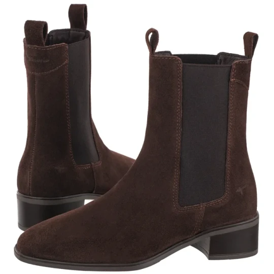Zdjęcie produktu Sztyblety Brązowe 1-25304-47 347 Mocca Suede (TM607-a) Tamaris