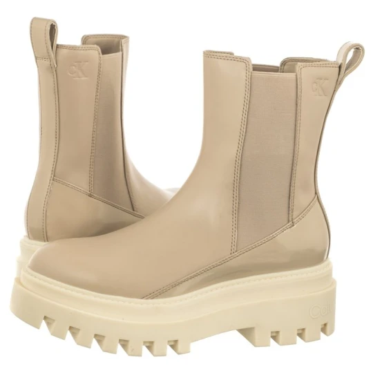 Zdjęcie produktu Sztyblety Chunky Boot Chelsea Lth Mg Sat Cement YW0YW01286 PA5 (CK413-a) Calvin Klein