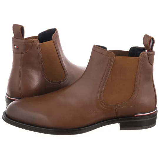 Zdjęcie produktu Sztyblety Core Rwb Hilfiger Lth Chelsea Winter Cognac FM0FM04806 GVI (TH1211-a) Tommy Hilfiger