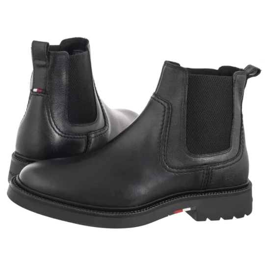 Zdjęcie produktu Sztyblety Hilfiger Comfort Lwt Lth Chelsea Black FM0FM05184 BDS (TH1161-a) Tommy Hilfiger