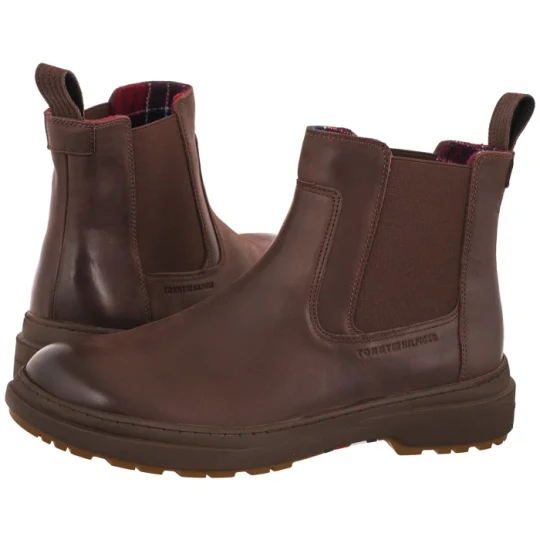 Zdjęcie produktu Sztyblety Hilfiger Outdoor Warm Lth Chelsea Cocoa FM0FM05958 GT6 (TH1525-a) Tommy Hilfiger
