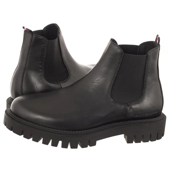 Zdjęcie produktu Sztyblety Premium Casual Chunky Lth Chels Black FM0FM04755 BDS (TH886-a) Tommy Hilfiger