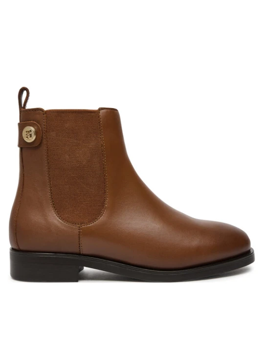 Zdjęcie produktu Sztyblety Tommy Hilfiger Th Stud Leather Low Chelsea FW0FW08184 Brązowy