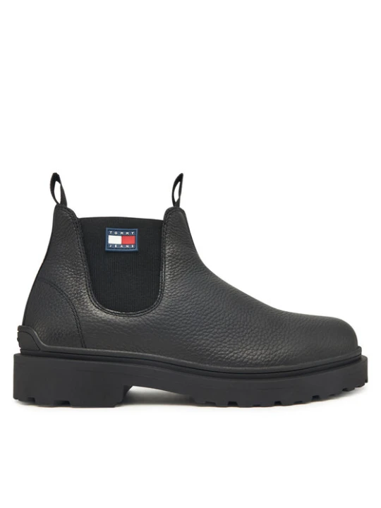 Zdjęcie produktu Sztyblety Tommy Jeans Tjm Chelsea Leather Wl EM0EM01670 Czarny