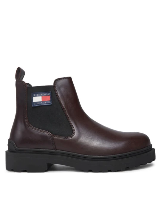 Zdjęcie produktu Sztyblety Tommy Jeans Tjm Leather Chelsea Boot EM0EM01448 Brązowy