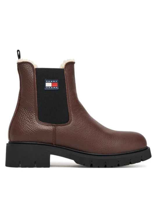 Zdjęcie produktu Sztyblety Tommy Jeans Tjw Chelsea Boot Wl EN0EN02826 Brązowy