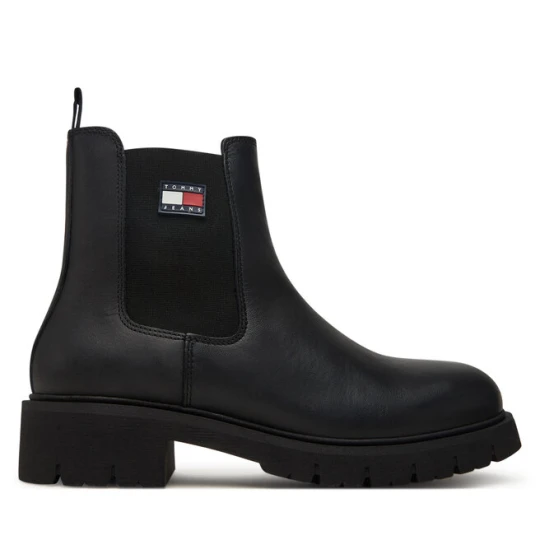 Zdjęcie produktu Sztyblety Tommy Jeans Tjw Chelsea Leather Boot EN0EN02825 Czarny