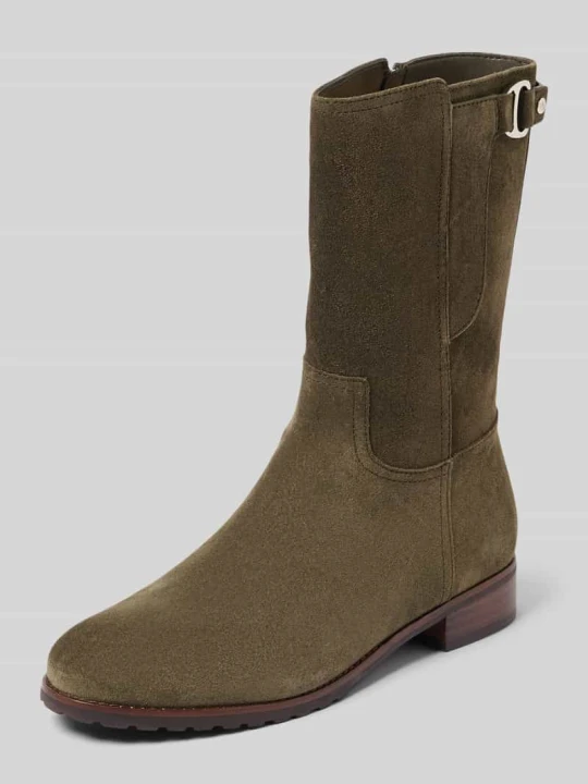 Zdjęcie produktu Sztyblety z zamkiem błyskawicznym model ‘TASHA’ Lauren Ralph Lauren Oliwkowy