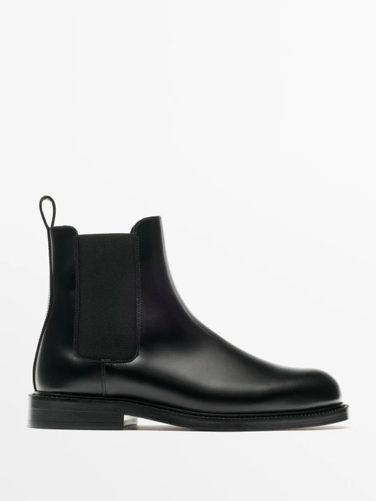 Zdjęcie produktu Sztyblety Ze Skóry - Czarny - Massimo Dutti - Male