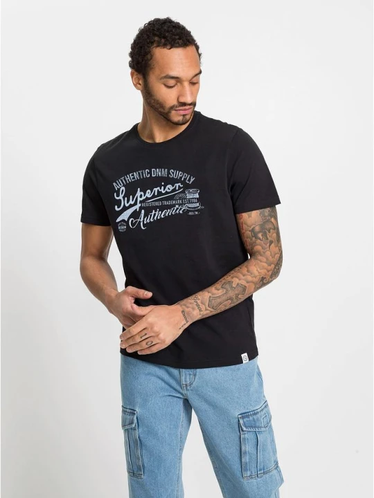 Zdjęcie produktu T-shirt (2 szt.) BonPrix czarny