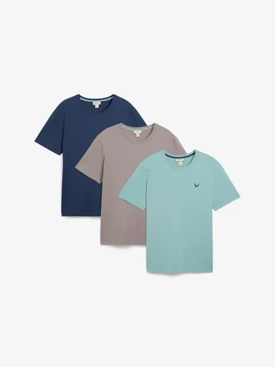 Zdjęcie produktu T-shirt (3 szt.) BonPrix niebieski