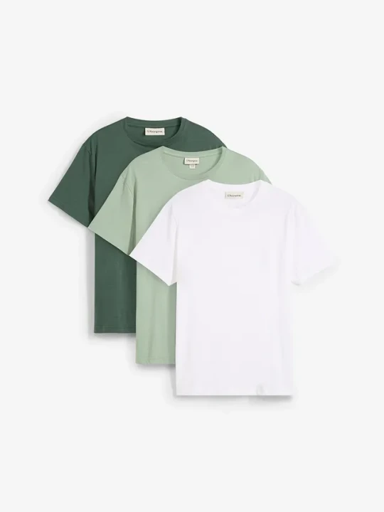Zdjęcie produktu T-shirt (3 szt.) BonPrix zielony