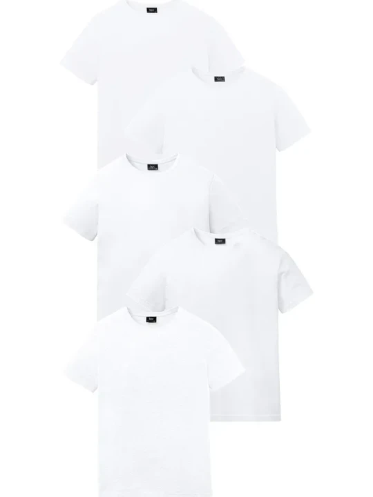 Zdjęcie produktu T-shirt (5 szt.) BonPrix biały