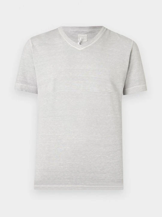 Zdjęcie produktu T-shirt basic 120% Lino jasnoszary