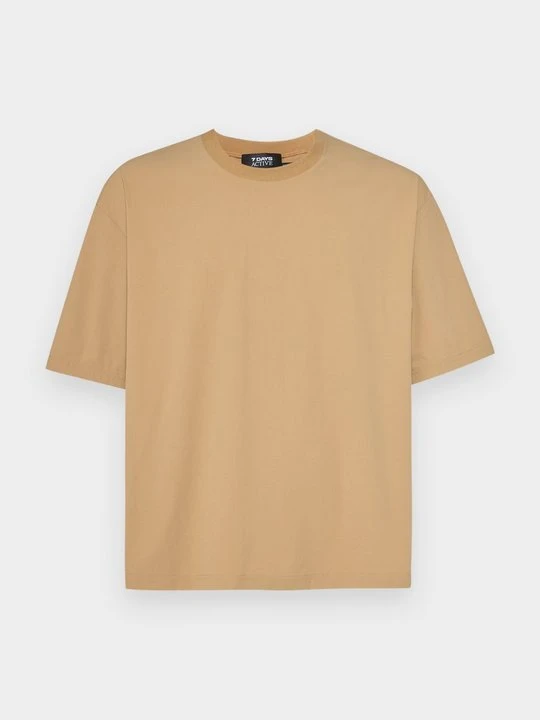 Zdjęcie produktu T-shirt basic 7 Days Active beżowy