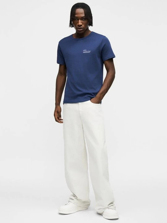 Zdjęcie produktu T-shirt basic A.p.c. niebieski