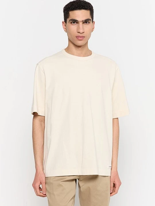 Zdjęcie produktu T-shirt basic Abercrombie & Fitch beżowy