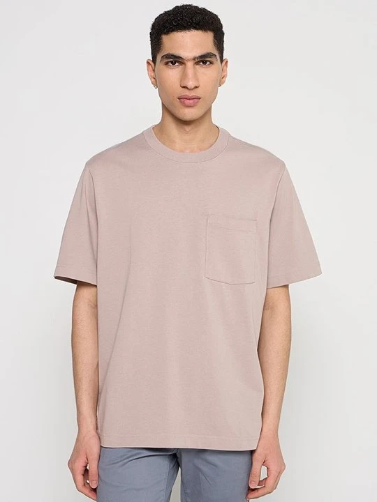 Zdjęcie produktu T-shirt basic Abercrombie & Fitch mauve