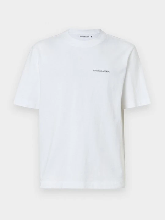 Zdjęcie produktu T-shirt basic Abercrombie & Fitch biały