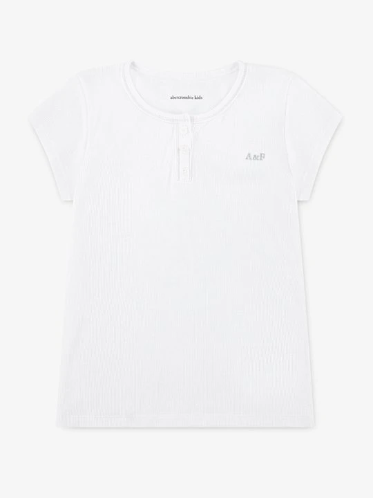 Zdjęcie produktu T-shirt basic Abercrombie & Fitch biały