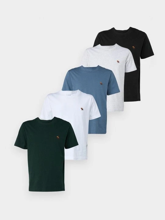Zdjęcie produktu T-shirt basic Abercrombie & Fitch brązowy