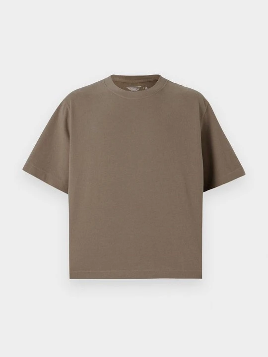 Zdjęcie produktu T-shirt basic Abercrombie & Fitch brązowy