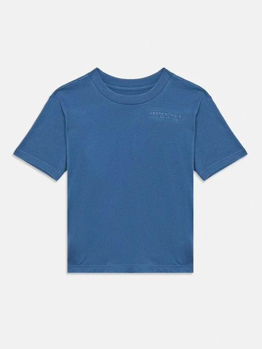 Zdjęcie produktu T-shirt basic Abercrombie & Fitch niebieski