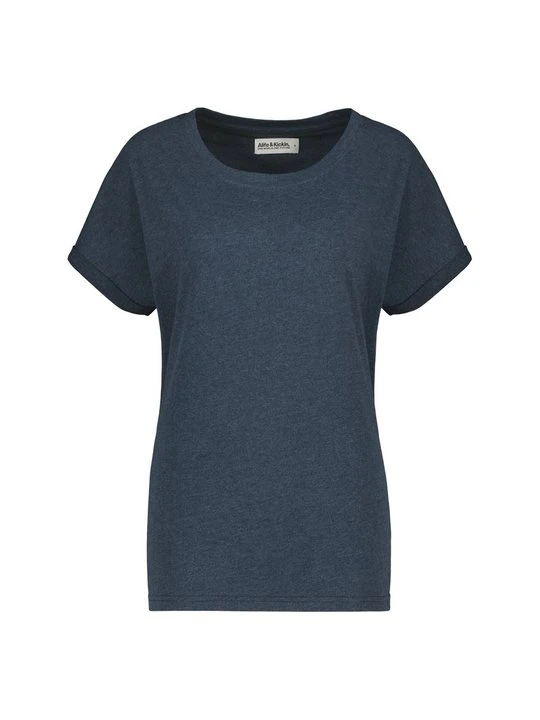 Zdjęcie produktu T-shirt basic ALIFE & Kickin niebieski melanż