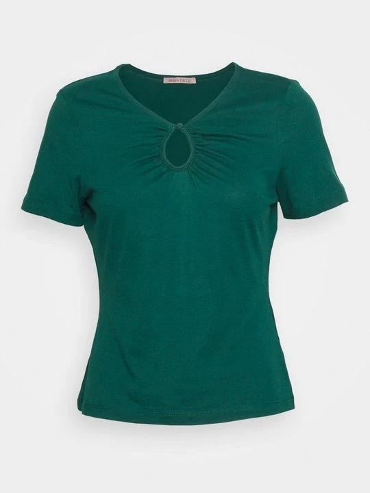 Zdjęcie produktu T-shirt basic Anna Field ciemnozielony