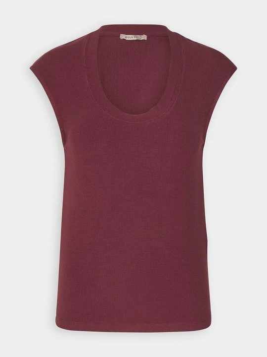 Zdjęcie produktu T-shirt basic Anna Field ciemnoczerwony