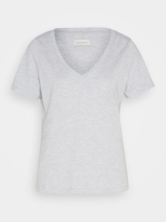 Zdjęcie produktu T-shirt basic Anna Field szary melanż