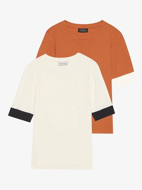 Zdjęcie produktu T-shirt basic Anna Field By Zalando koniakowy