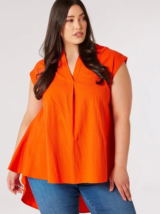 Zdjęcie produktu T-shirt basic Apricot pomarańczowy