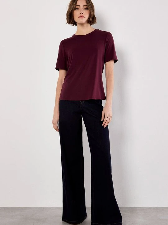 Zdjęcie produktu T-shirt basic Apricot bordowy