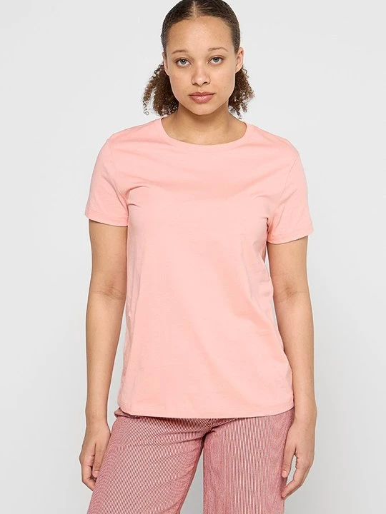 Zdjęcie produktu T-shirt basic Armani Exchange jasnoróżowy