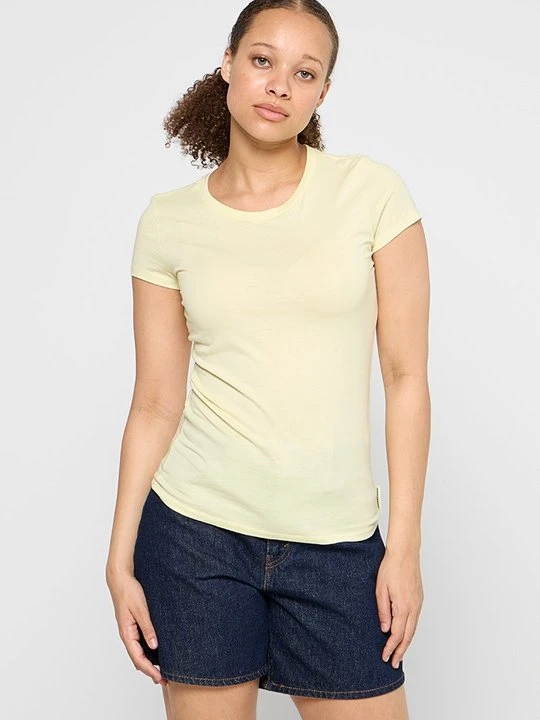 Zdjęcie produktu T-shirt basic Armani Exchange jasnożółty