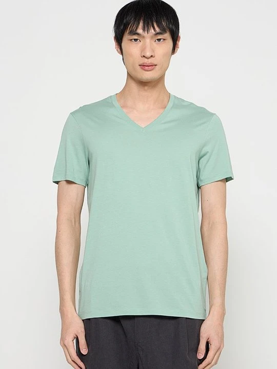 Zdjęcie produktu T-shirt basic Armani Exchange ciemnozielony
