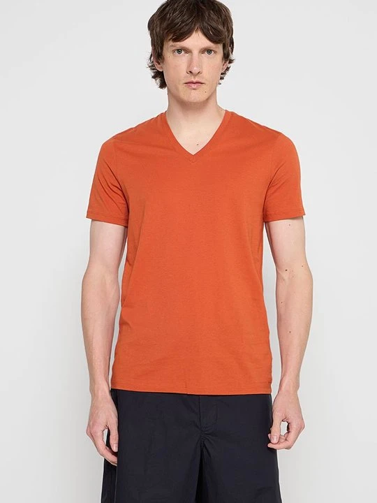 Zdjęcie produktu T-shirt basic Armani Exchange pomarańczowy